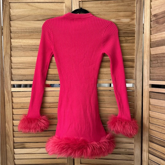 SHOW ME YOUR MUMU Fran Mini Dress in Hot Pink XS - Picture 3 of 5